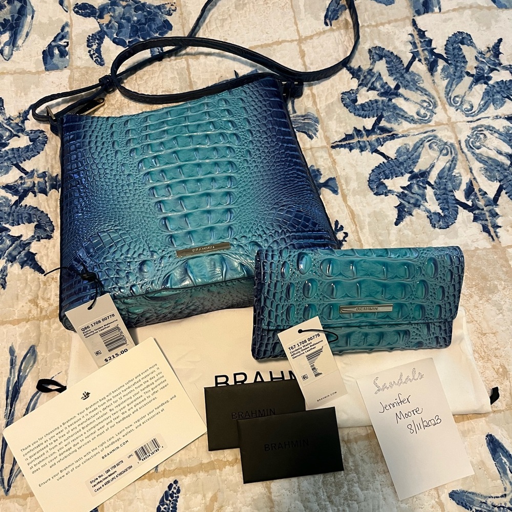 Brahmin Affinity Ombré Melbourne Katie Crossbody and Wallet